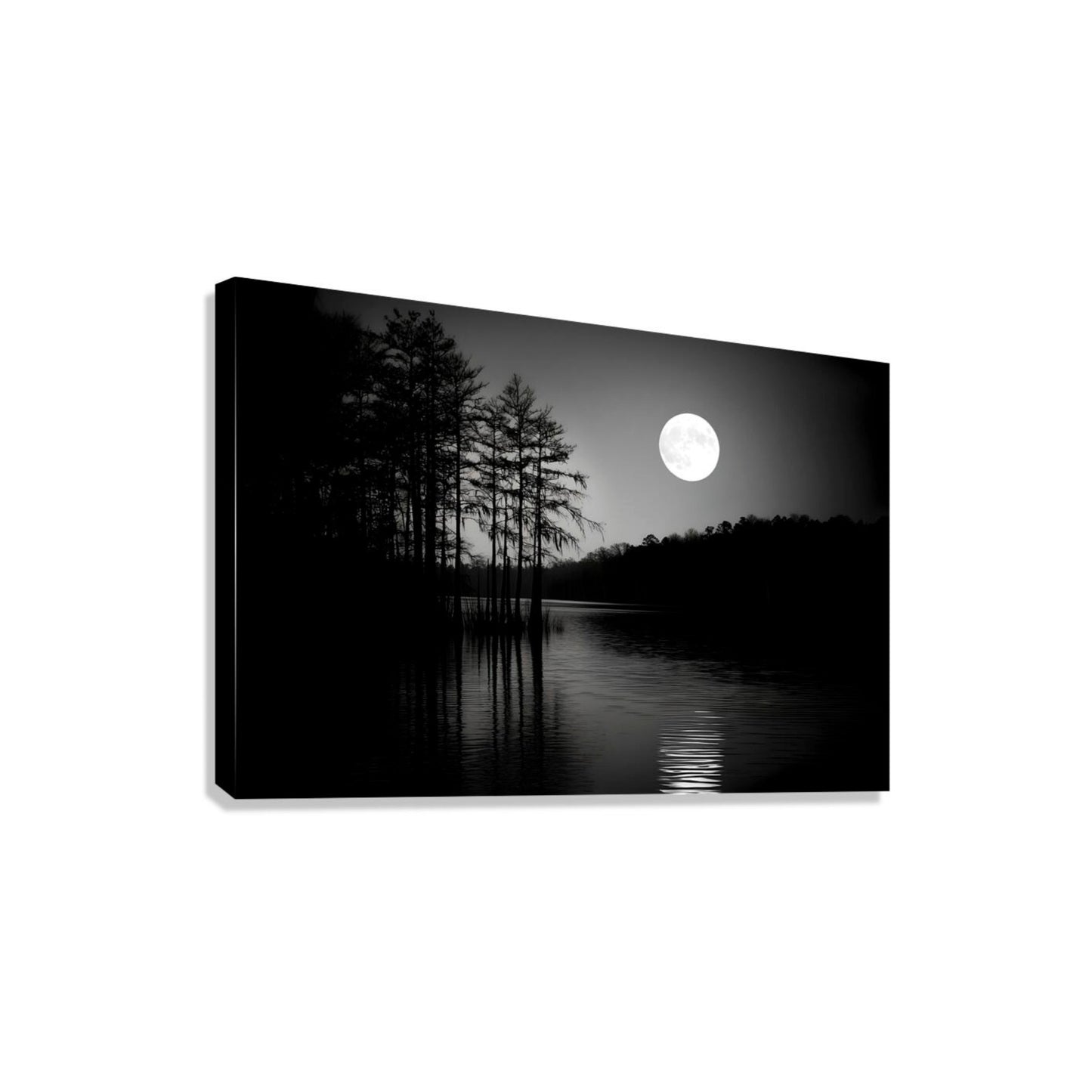 Black and White Lake Photography | Monochrome Lake Photograph| Echos of the Night