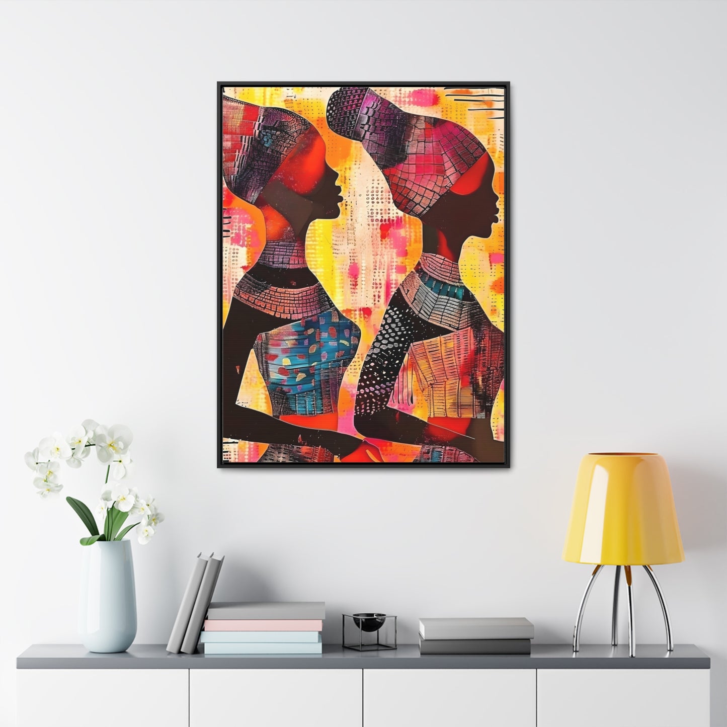 African Tribal Abstract Canvas Painting | Abstract Tribal Artwork | Abstract African Tribal Painting