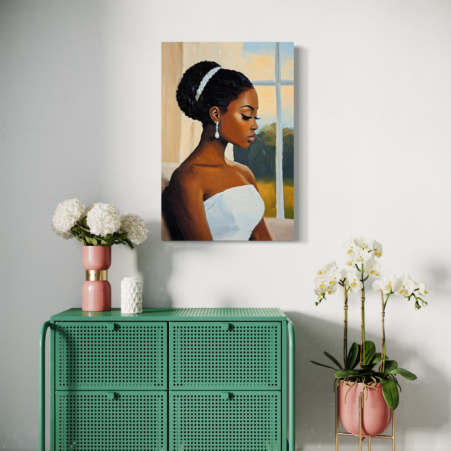 Digital Download | African American Bridal Artwork | The Bride Painting