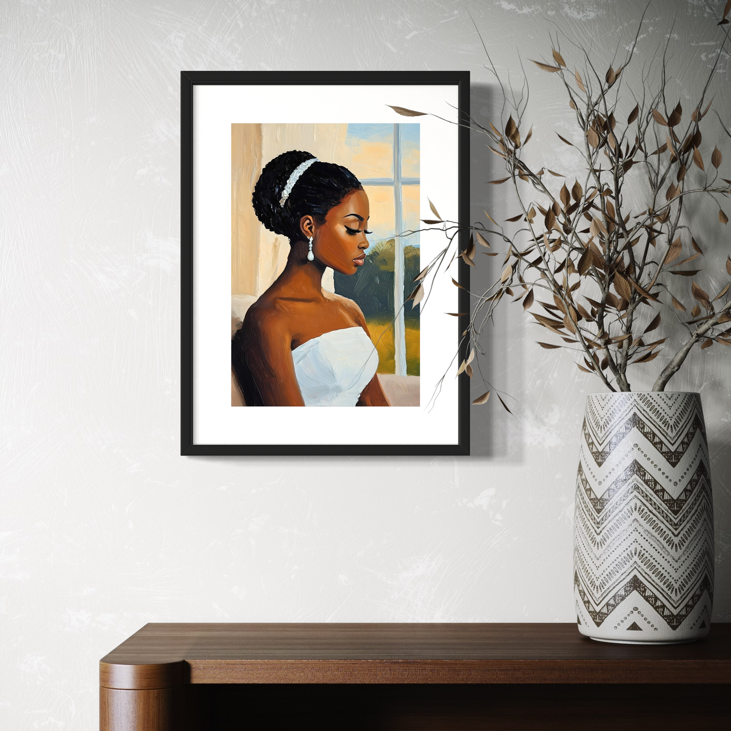 African American Bridal Artwork | The Bride Painting